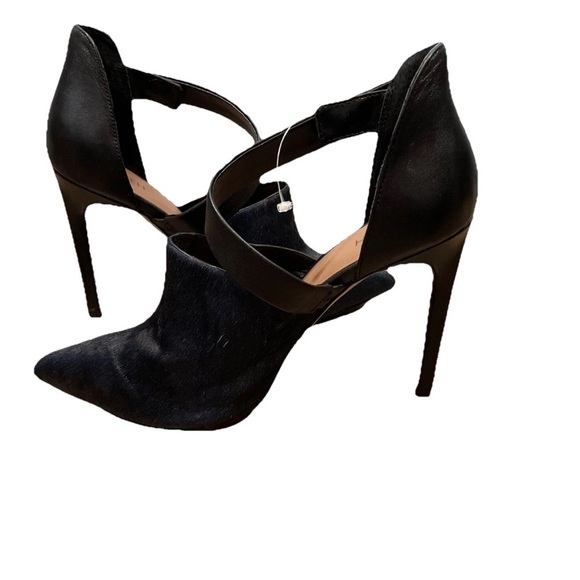 Firth Layne Heel Stiletto Leather Cow Due Size 9 Pointed Toe Strap - Picture 4 of 8